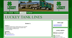 Desktop Screenshot of luckeytanklines.com