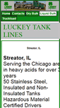 Mobile Screenshot of luckeytanklines.com